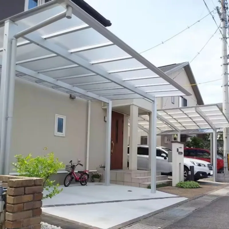 2026 New Outdoor Aluminum Carport Kit Easy DIY Assembly UV Resistant Roof Heavy Duty Weatherproof Anti Corrosion Durable