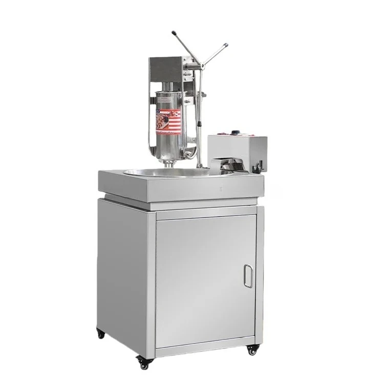 Industrial Automatic Spanish Churros Making And Fryer Machine Snack Machine Price