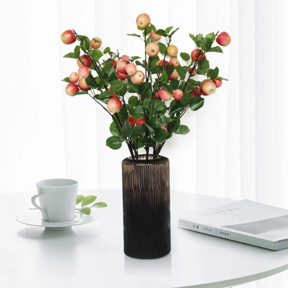 

Simulation Apple Fruit Branch Artificial Plant Picks Arrangement Flower Shooting Props Home Wedding Party Decoration