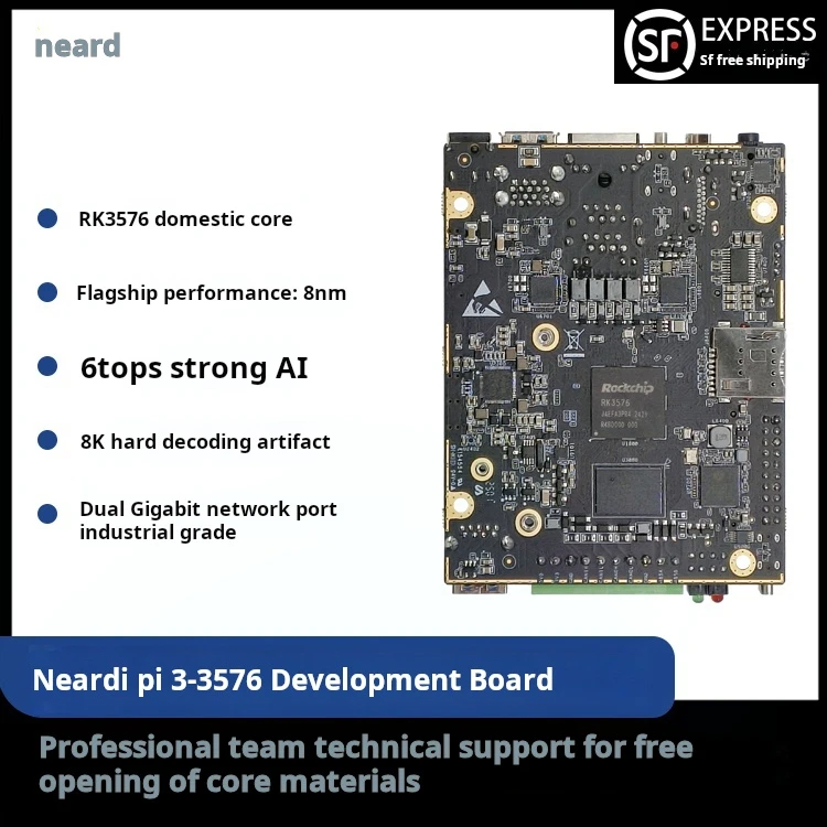 Neardi Pi 3-3576 Development Board Rockchip RK3576 Android/Linux Mainboard with NPU for DeepSeek AI Models