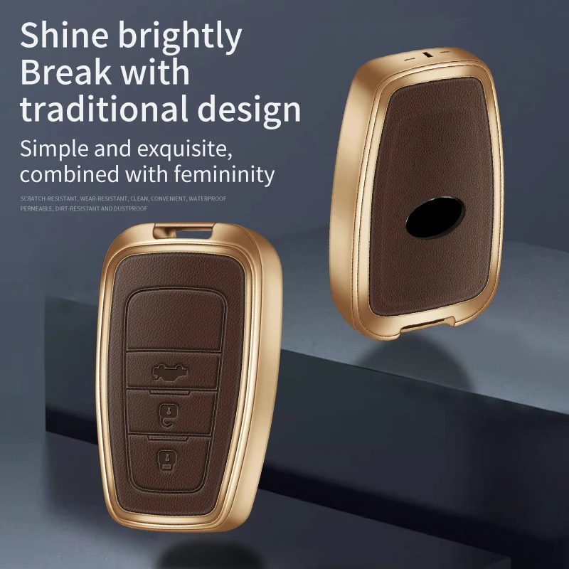 Car Key Cover for Toyota Corolla Rav4 Camry 70 Prado RAV 150 2 3 4 Buttons Key Case Holder Accessories Shell 2019 2020 2021