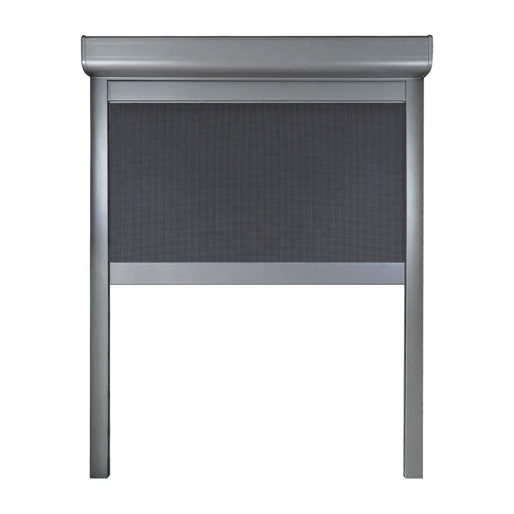 Windbreak Track Shutters Sunshade Smart Terrace Bistro Double Layer PVC Polyester Outdoor Roller Pergola Shutters