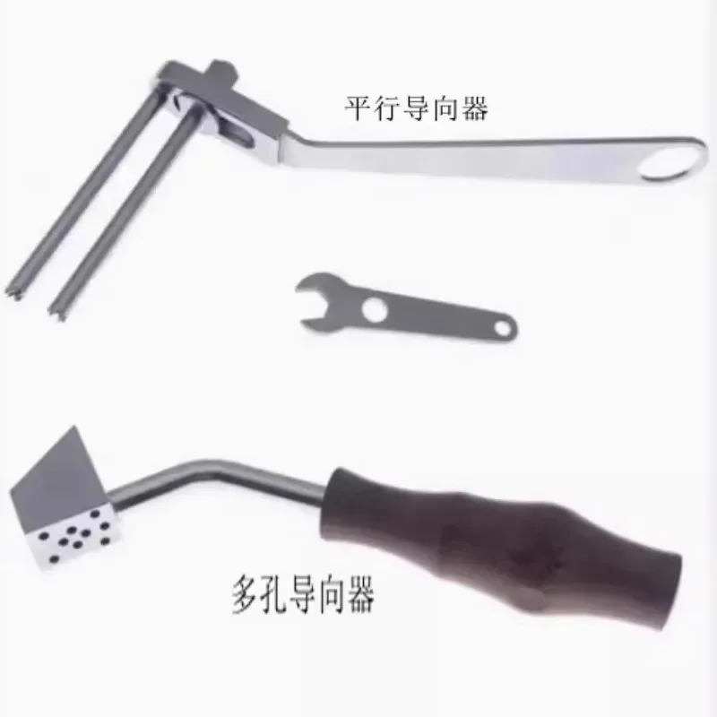 Orthopedic parallel guides, porous guides, orthopedic instruments