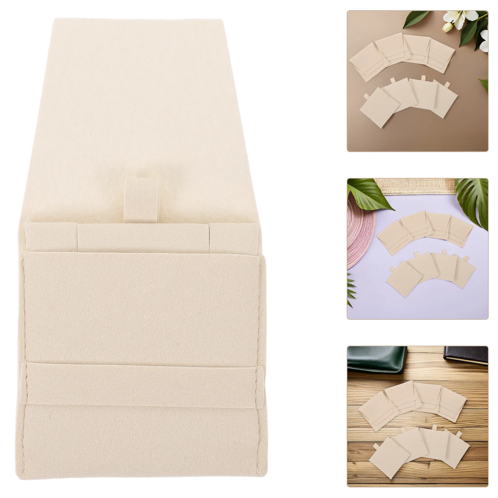 

6Pcs Anti Tarnish Microfiber Jewelry Pouch Soft Necklace Storage Bag Earring Organizer Travel Packing Organizer