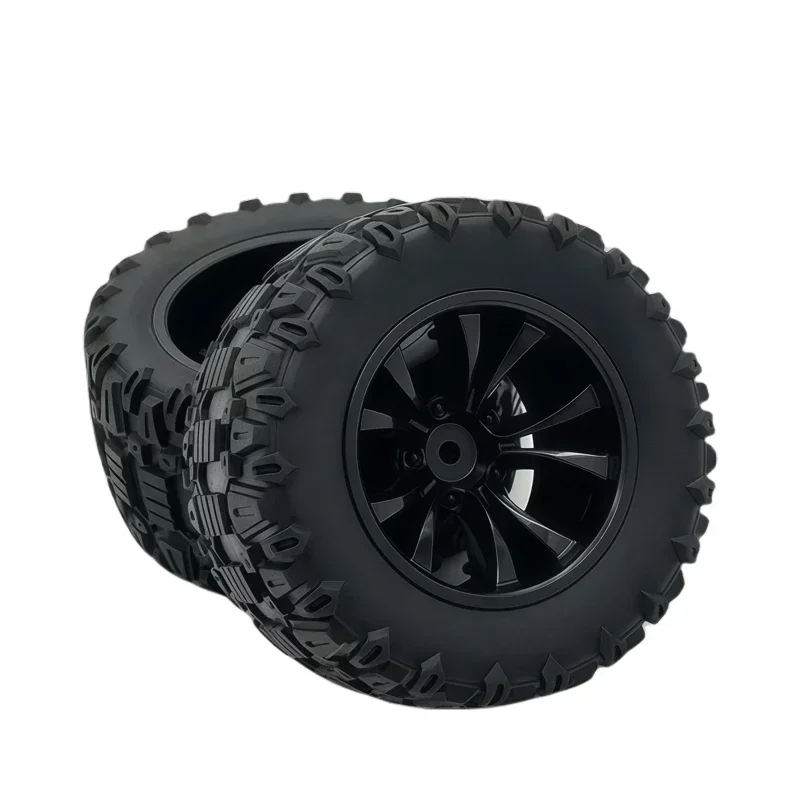 4PCS 88mm 12mm Hex Rubber Tires Wheels for SCY 16101 16102 16103 Pro MJX Hyper Go 14210 16210 1/14 1/16 RC Monster Truck Upgrade