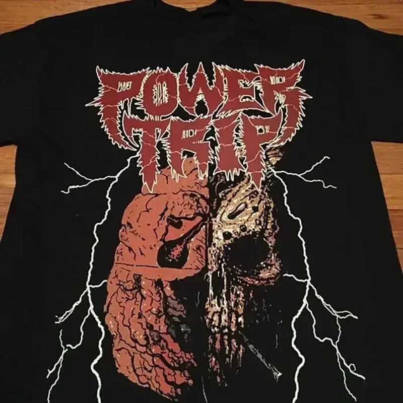 Vtg POWER TRIP Band Full Size S 5XL 1side  T shirt
