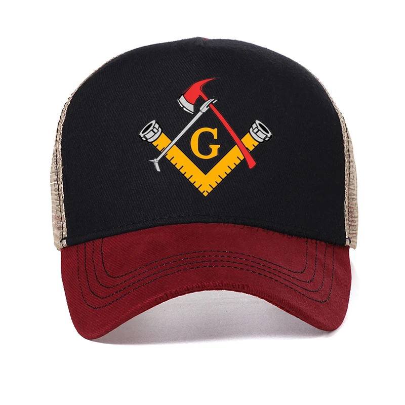 Gorra de béisbol masónica para hombre y mujer, gorro ajustable de bombero, rescate de incendios, sombrero de papá, masonería al aire libre