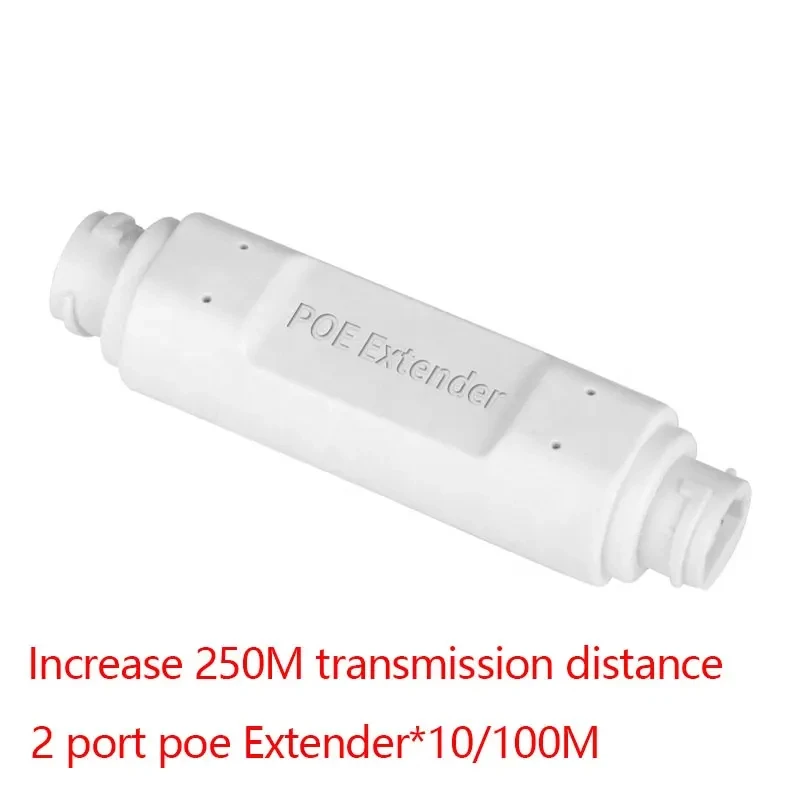 2 Port POE Extender Waterproof *10/100M POE Ethernet Extender 250 Meter Transmission Distance For IP camera POE Switch