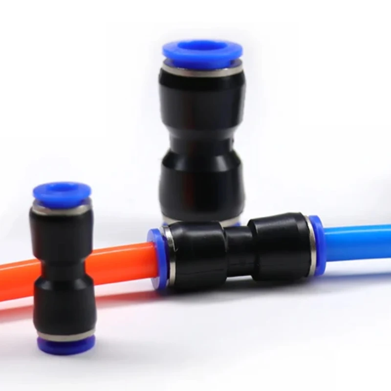 Pneumatic Fittings 1-50 PC PY PU PV PE Series Push to Connect Tube Couplers OD 4 6 8 10 12 16mm for Air Water Hose Pipe Fitting
