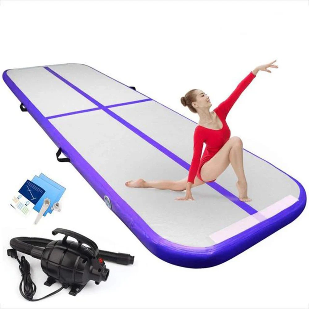 Free Shipping Inflatable Gymnastics Airtrack Floor Tumbling Air Track 4m/6m/8m*1m*0.2m For kids Floor Trampoline forTraining