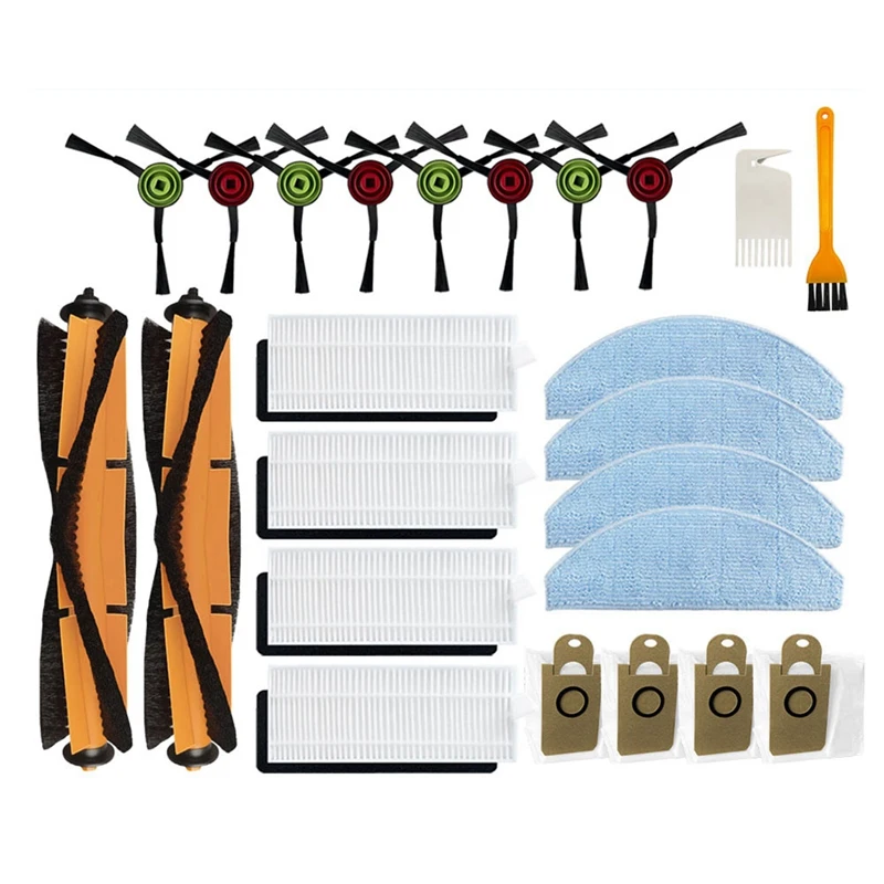 Pieza de repuesto, cepillo principal, Cepillo Lateral, filtro HEPA Compatible con accesorios de Aspiradora Robótica Lydsto G2