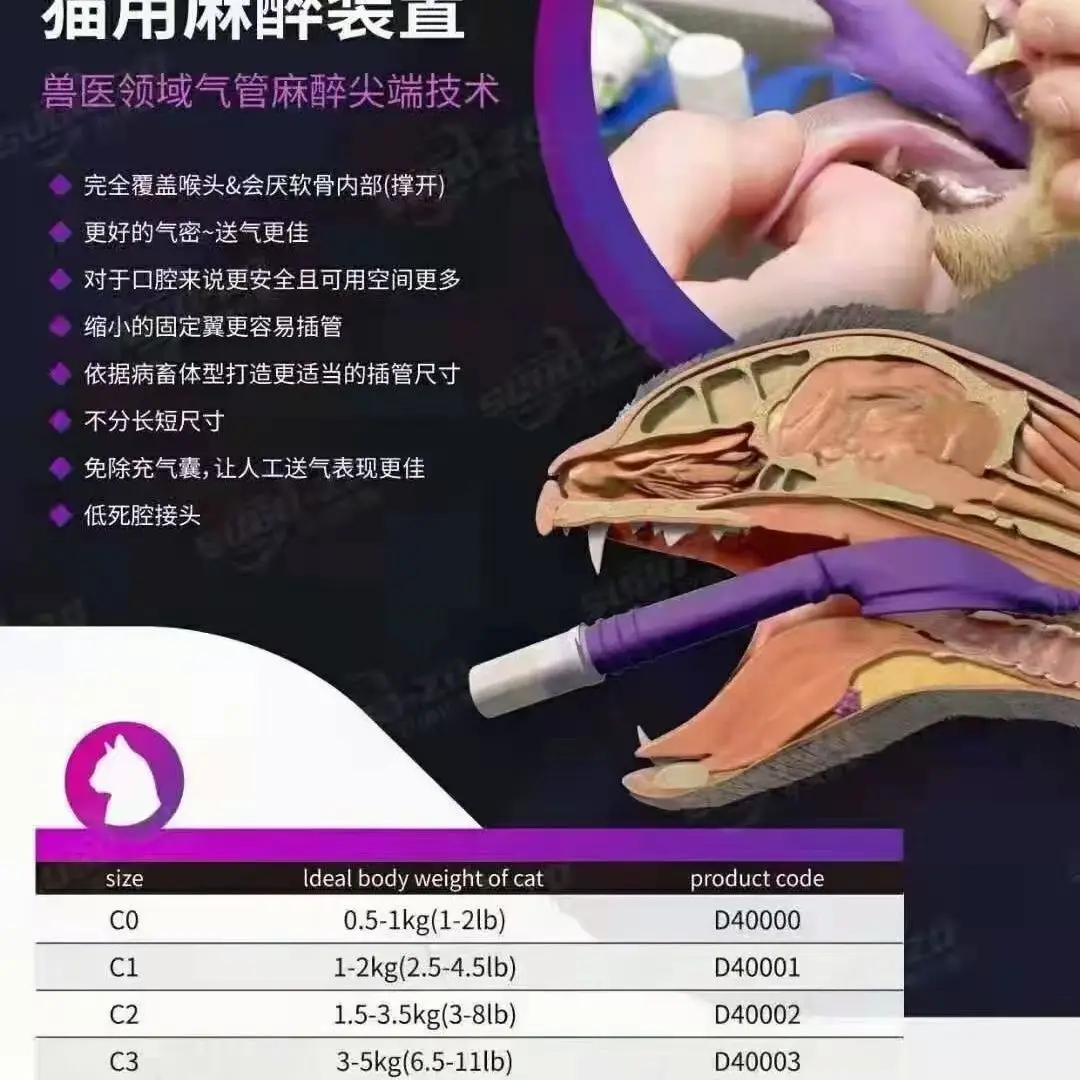 Cat tracheal intubation, rabbit blind tracheal intubation anesthesia device, pet hospital specific bird tracheal intubation