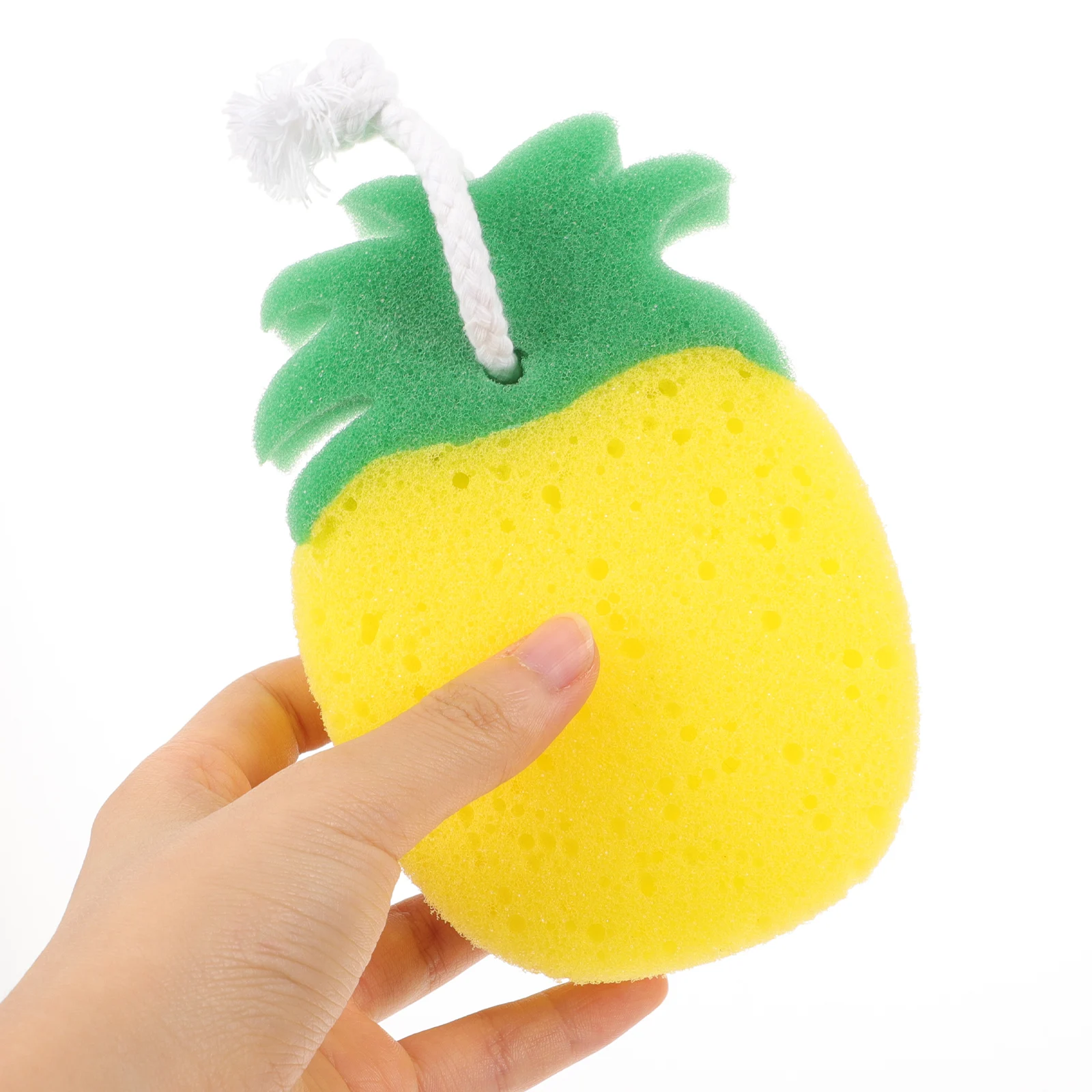 

4Pcs Cute Fruit Design Bath Sponge Natural Sea Sponge Alternative Exfoliating Shower Scrubber Ball for Sensitive Skin Daily Use