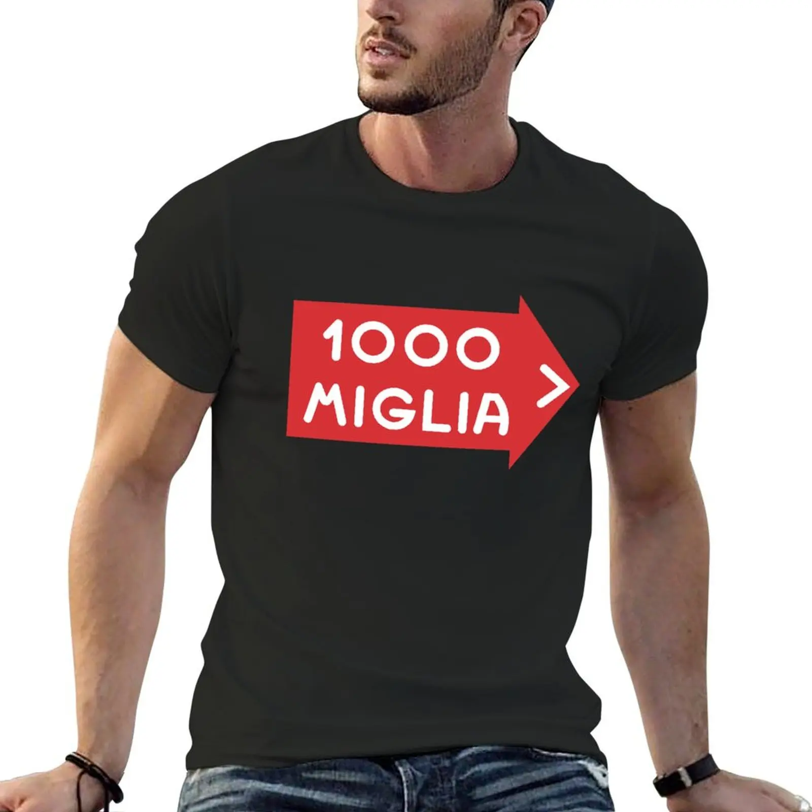 1000 Miglia race logo T-Shirt anime figures plus size clothes vintage anime shirt plus size men clothing