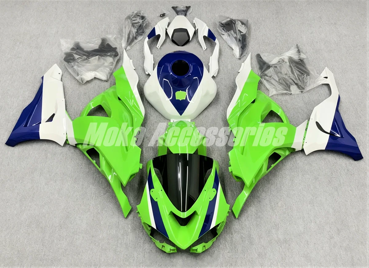 

Комплект обтекателей для Zx-6r 2023-2024 636 23-24 Ninja, набор обвесов из ABS-пластика, синий, зеленый, белый