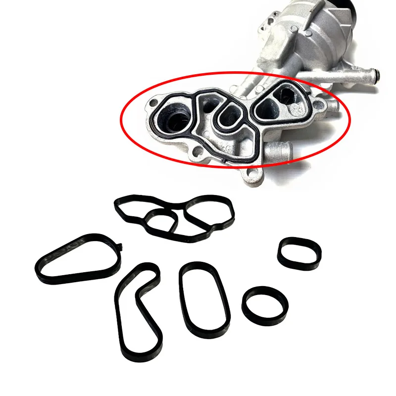 

For Mini R55 R56 R57 R58 R59 R60 1.6T Cooper S & JCW Petrol Oil Filter Housing & Oil Cooler Gasket Kit 11428643747 & 11428643758