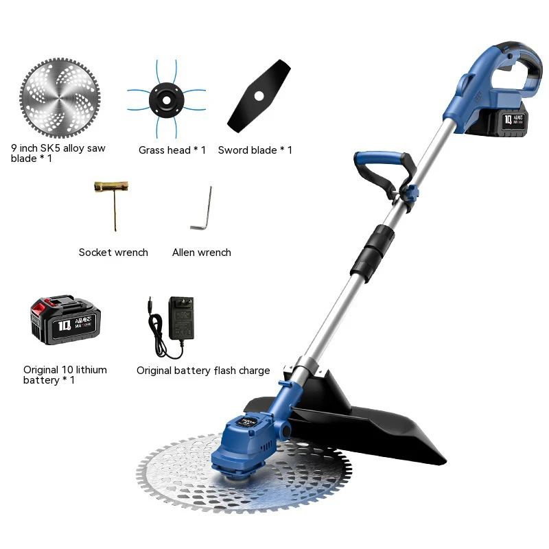 Powered Brushless  Lawn Mower Small Adjustable Cutting Length Cordless Lawn Trimmer for Garden Grass Cutting Maintenance