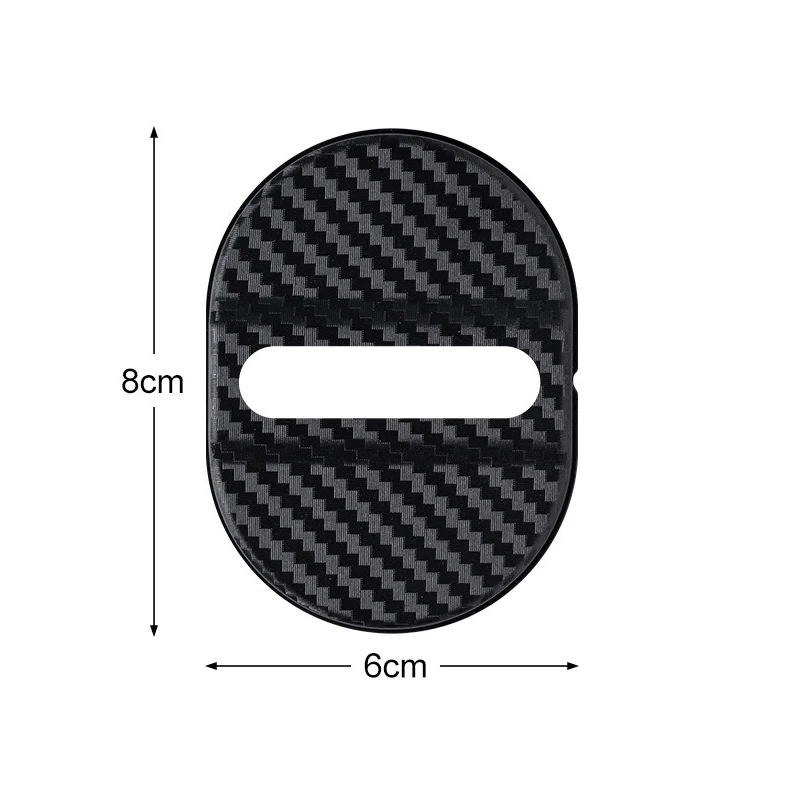 4PCS Self-adhesive Car Decorative Accessories Car Door Lock Anti Rust Sleeve Universal Car Door Lock Protective Cover Accessorie 4