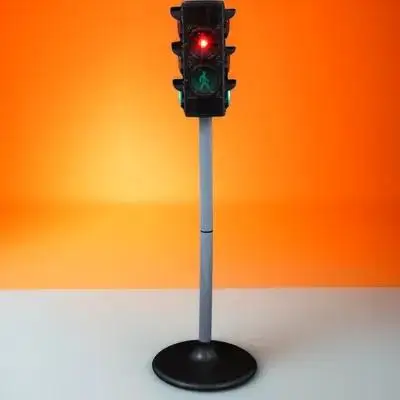 1Pcs Traffic Light Signal Black Simulation Safety Education Road Learning Plaything for Children Traffic Light Model Toy