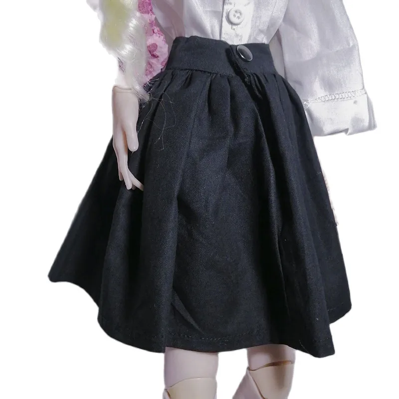 BJD doll clothes fit for 1/3 1/4 MSD woman size fashion new versatile thin base skirt umbrella skirt classic black women's skirt