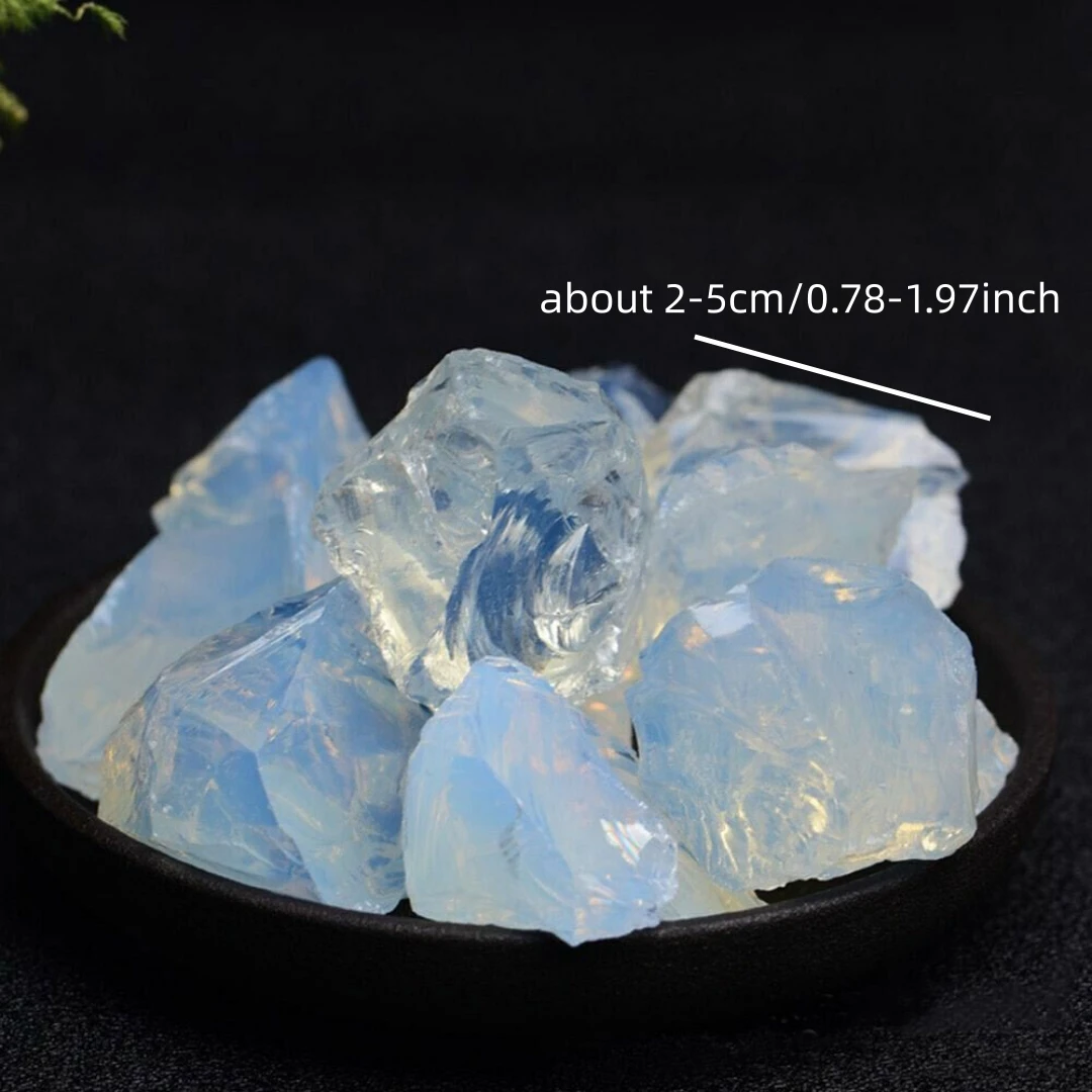 40g/120g/240g Natural Opal Rough Stone, Irregular Mineral Specimen, Diffuser stone, Fish Tank Garden Bonsai Home Decoration Gift view 3