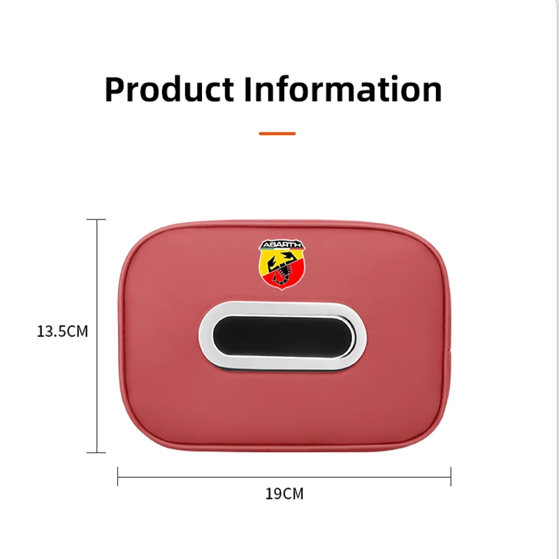 جديد بو الجلود صندوق مناديل السيارة حقيبة التخزين اكسسوارات لشركة فيات 500 بونتو FR ألبيا باندا أبارث دوبلو ستيلو أونو باليو برافو بوندو