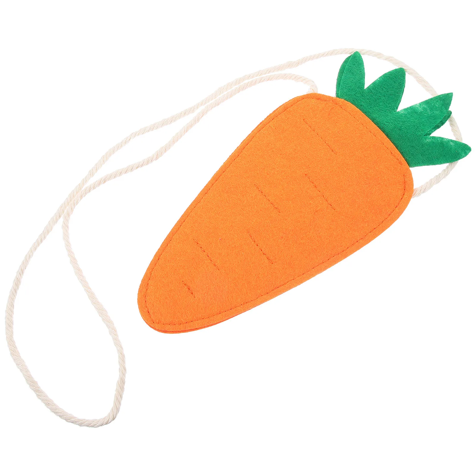 

Carrot Storage Bag Small Bunny Decorative Kids Girl Child Purse Baby Carrots Easter Props Practical Safe Material Portable