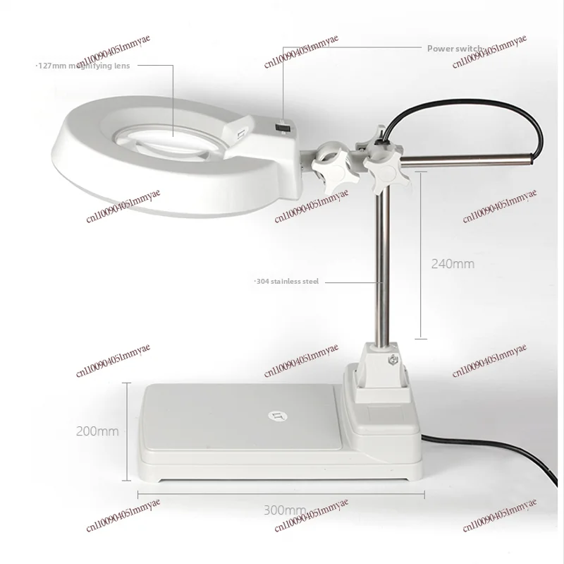 Desktop magnifying glass with lamp high definition elderly reading electronic maintenance workbench
