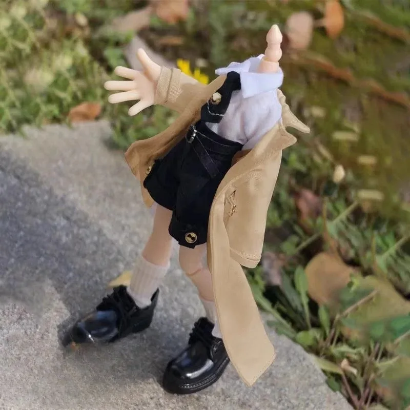 Langes Windbreaker-Hemd und Hose im Maßstab 1:12, Asi 2.0 OB11-Kleidungsmodell, passend für 1:12 Azone Picco Actionfigur-Körperpuppen – Detail 7