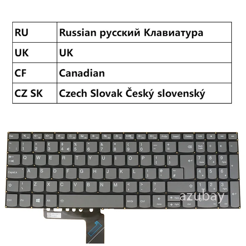 Laptop Keyboard For Lenovo 330S-15ast 330S-15ISK V330-15isk v330-15ikb v130-15igm v130-15ikb Russian UK Canadian Czech Slovak