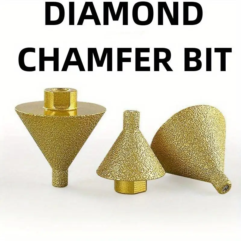 

M10 M14 Diamond Chamfer Drill Bit 50mm Granite Marble Stone Cutting Enlarged Hole Beveling Grinding Tool