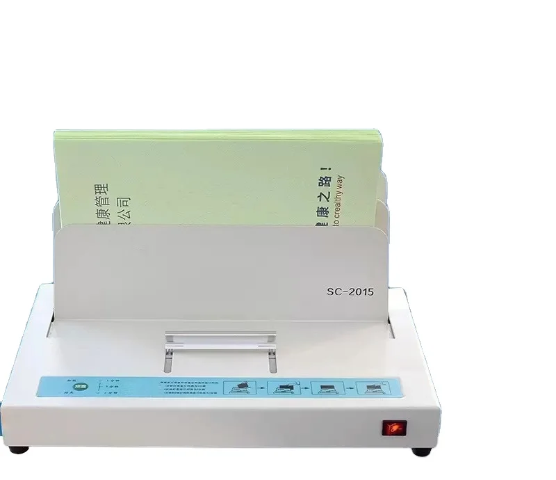 Fully Automatic Hot Melt Glue Binding Machine, No-drill Document/voucher/book Sealing Machine