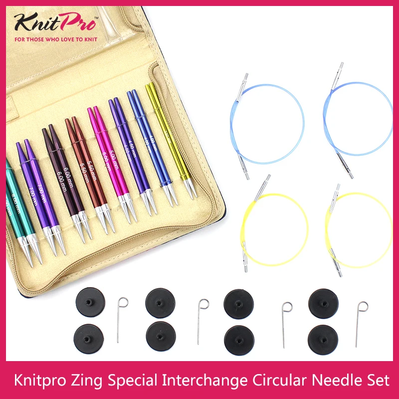 Knitpro Zing Special (9.5cm) Set di ferri da maglia circolari intercambiabili spedizione gratuita