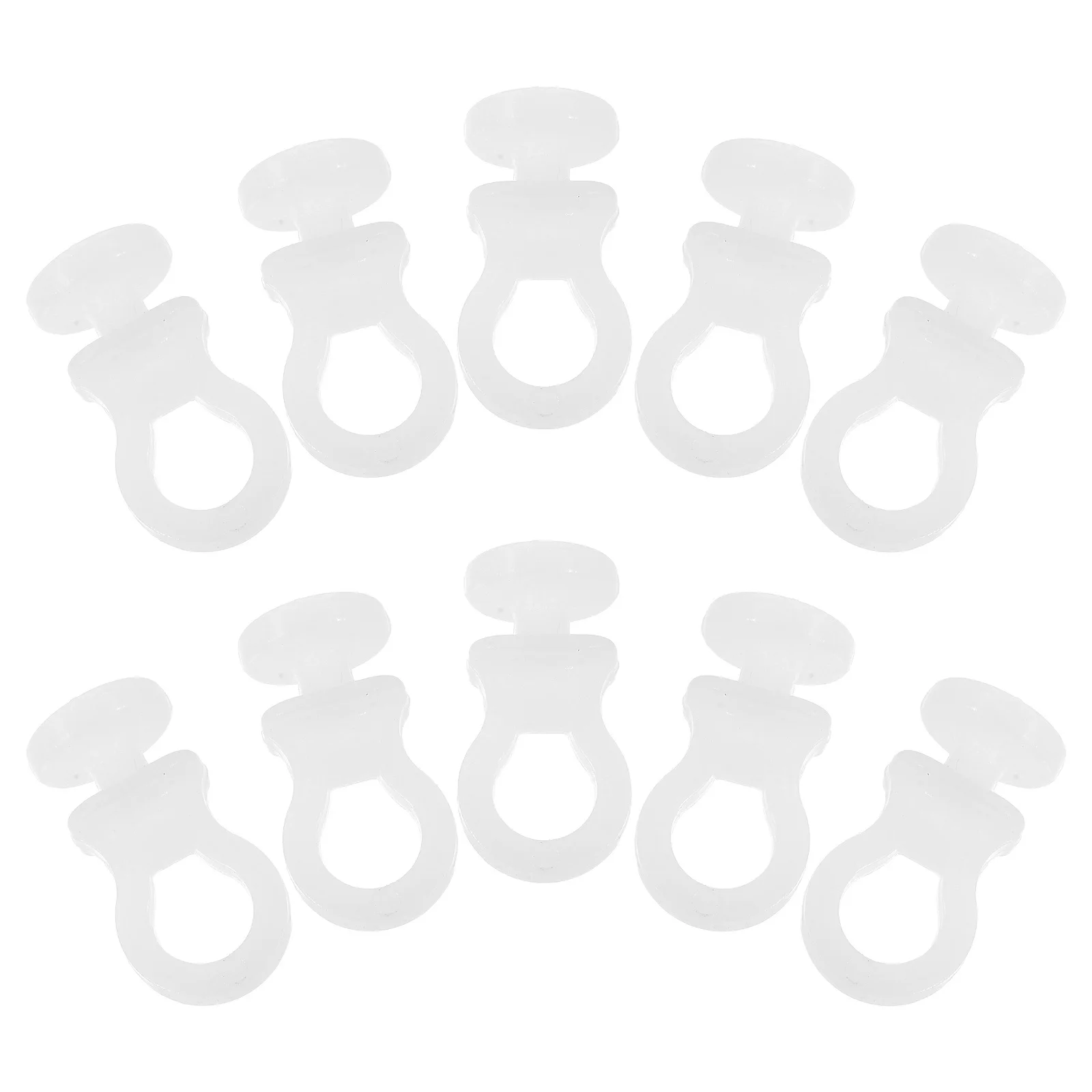 100 قطعة من البلاستيك الأبيض S السنانير انزلاق المسار المطبخ تخزين الفضاء توفير فائدة السنانير أواني معلقة خزانة النباتات