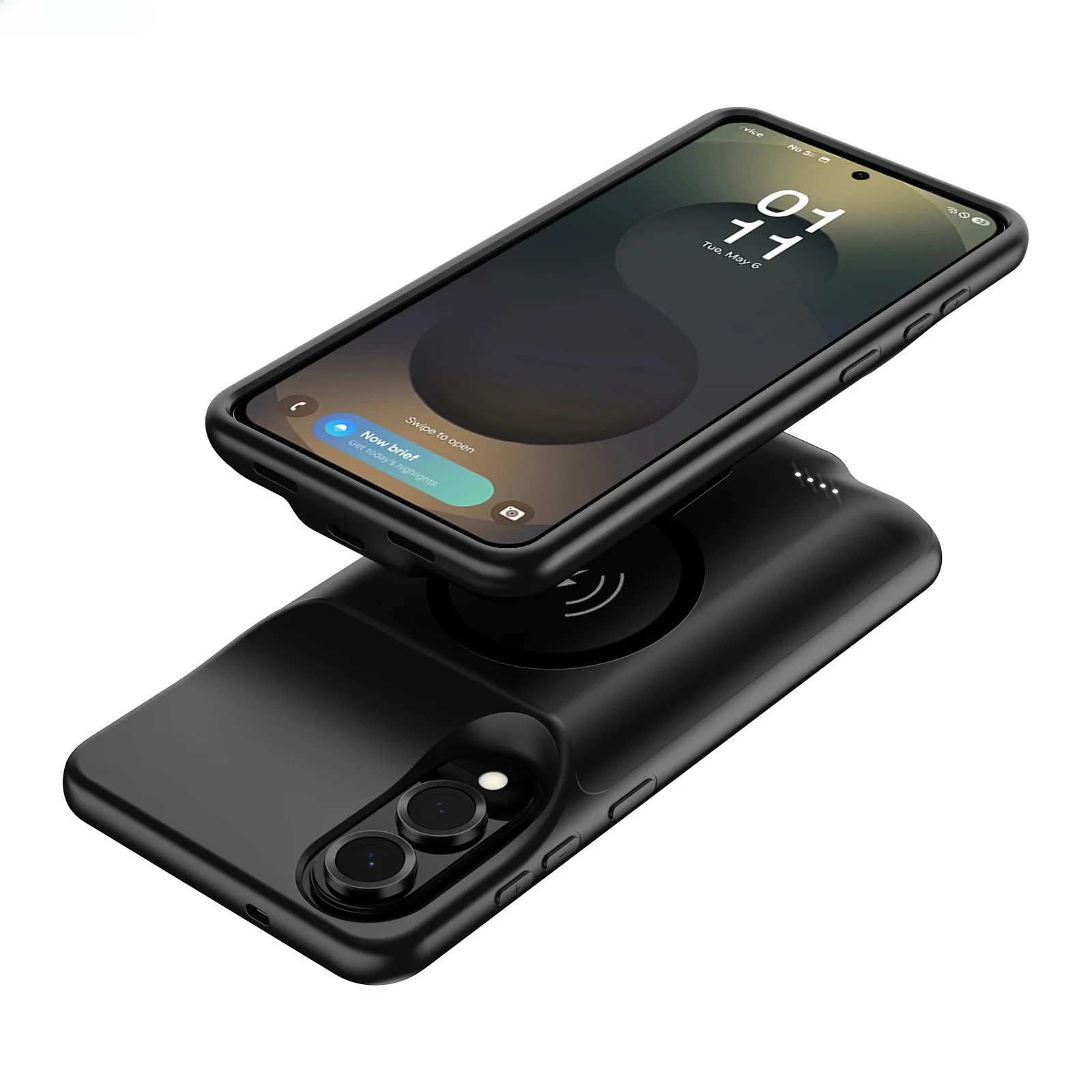 

Чехол с магнитным беспроводным зарядным устройством для Samsung Galaxy S25 edge S24 Ultra S23 Plus S22 A15 A16 A34 A35 A36 A54 A55 A56 Power