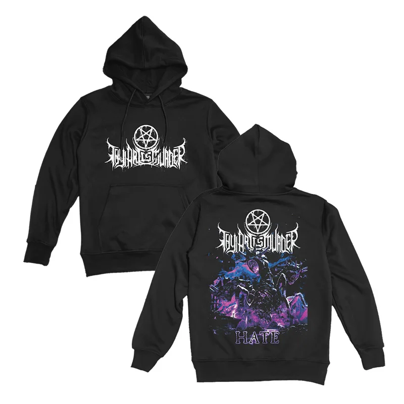 Thy Art Is Murder Heavy Metal Skull Head Music Print Hoodies Mens Hip Hop Hoodie Australia Style Streetwear Hoody Tops