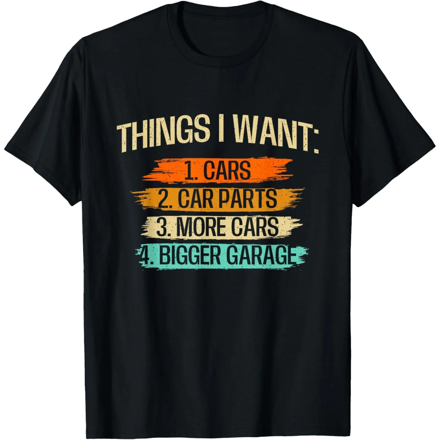 

Car Parts Mechanic T-Shirt Funny Things I Want Graphic Tee For Men