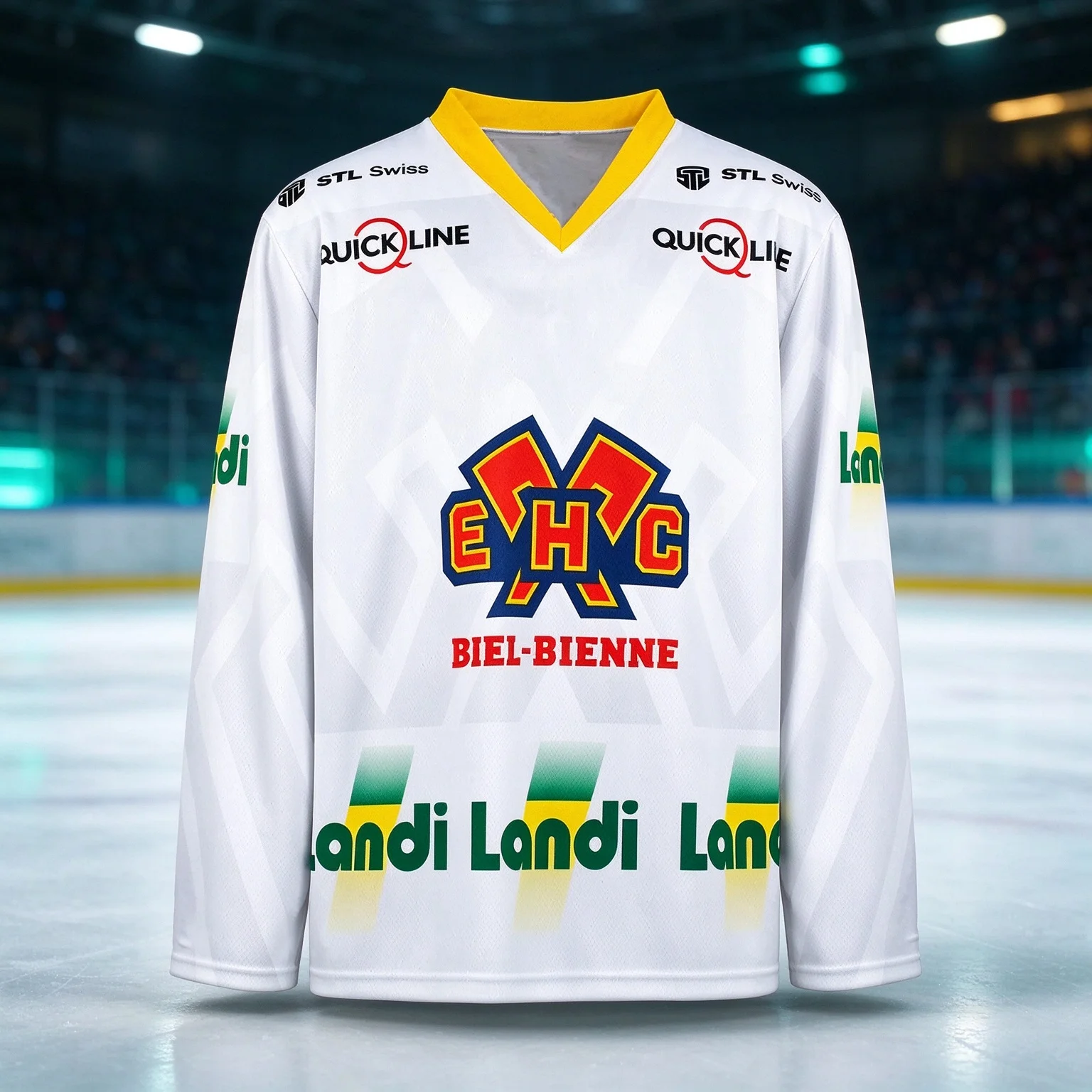 Latest Heated Rivalry EHC Biel 26/27 Switzerland Hockey Jersey Long Sleeves Men's Adult 3D Print Sport Kids Quick-dry T-Shirt