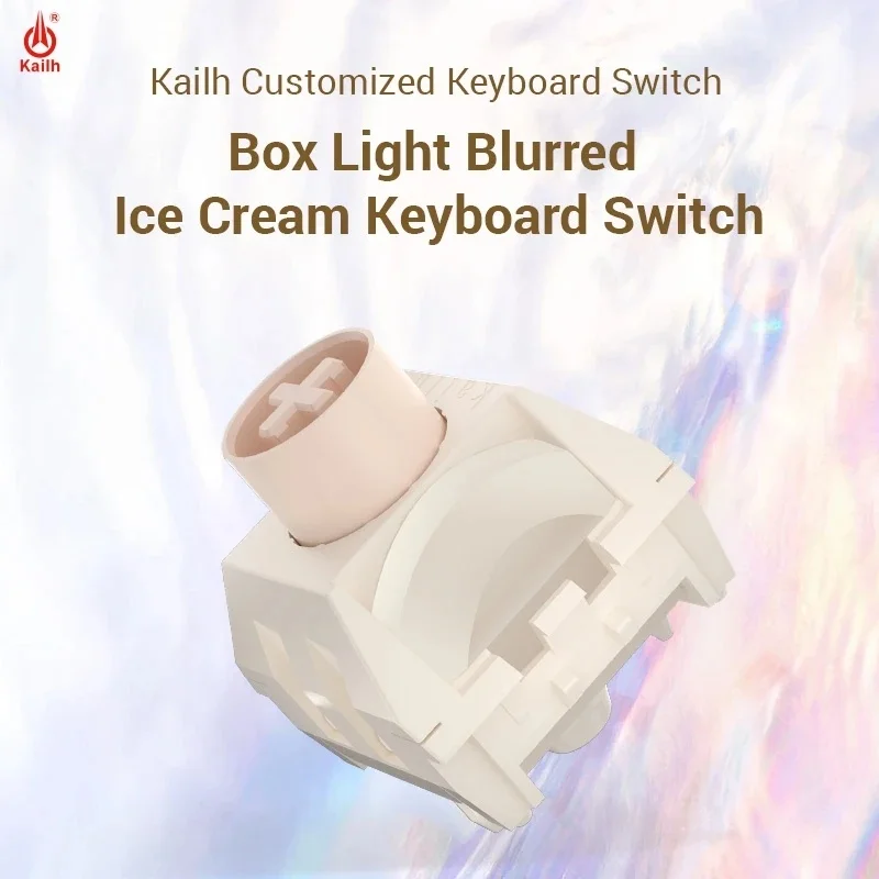 1/3/5pcs Kailh BOX Light Blurred Ice Cream Mechanical Keyboard Switch Pro Quick Silver Full POM Quick Trigger Keyboard Switches