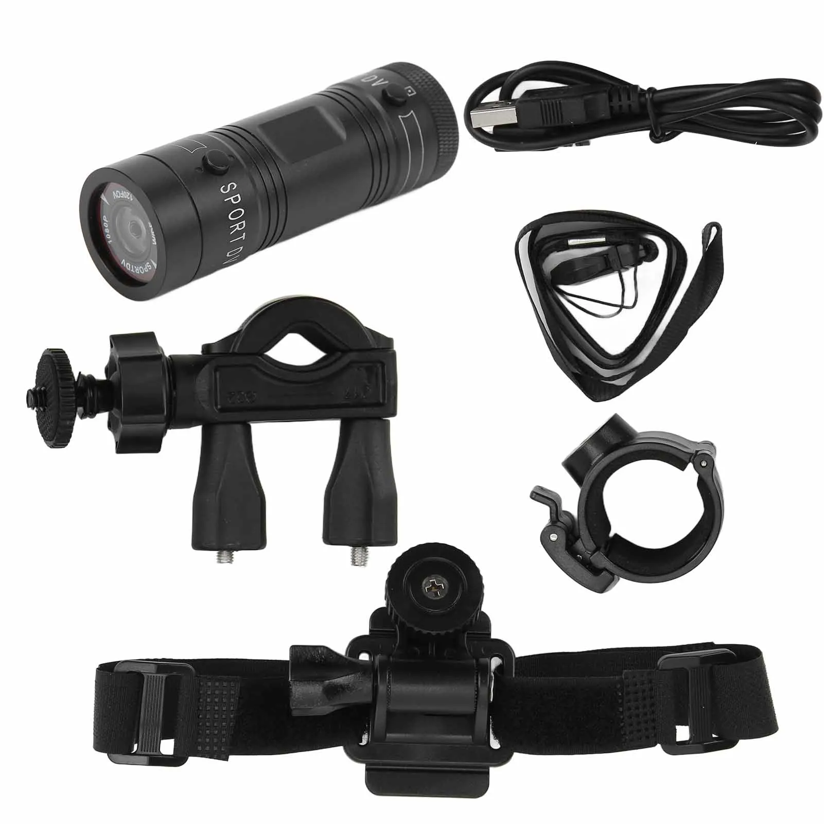 كاميرا فيديو للعمل مقاومة للماء خوذة دراجة نارية كاميرا رياضية 120 °   زاوية واسعة كاملة 1080p HD مسجل فيديو للسيارة كاميرا فيديو DV #3