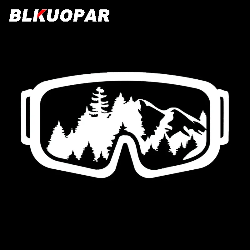 BLKUOPAR For Diving And Mountain Car Stickers Personality Sunscreen Vinyl Decal Car Door Protector Creative Die-cut Graphics