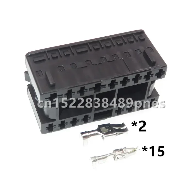 17 Pole 1J0 972 999 Automobile Headlight Wiring Harness Connector Car Light Lamp Socket 1J0972999 For VW
