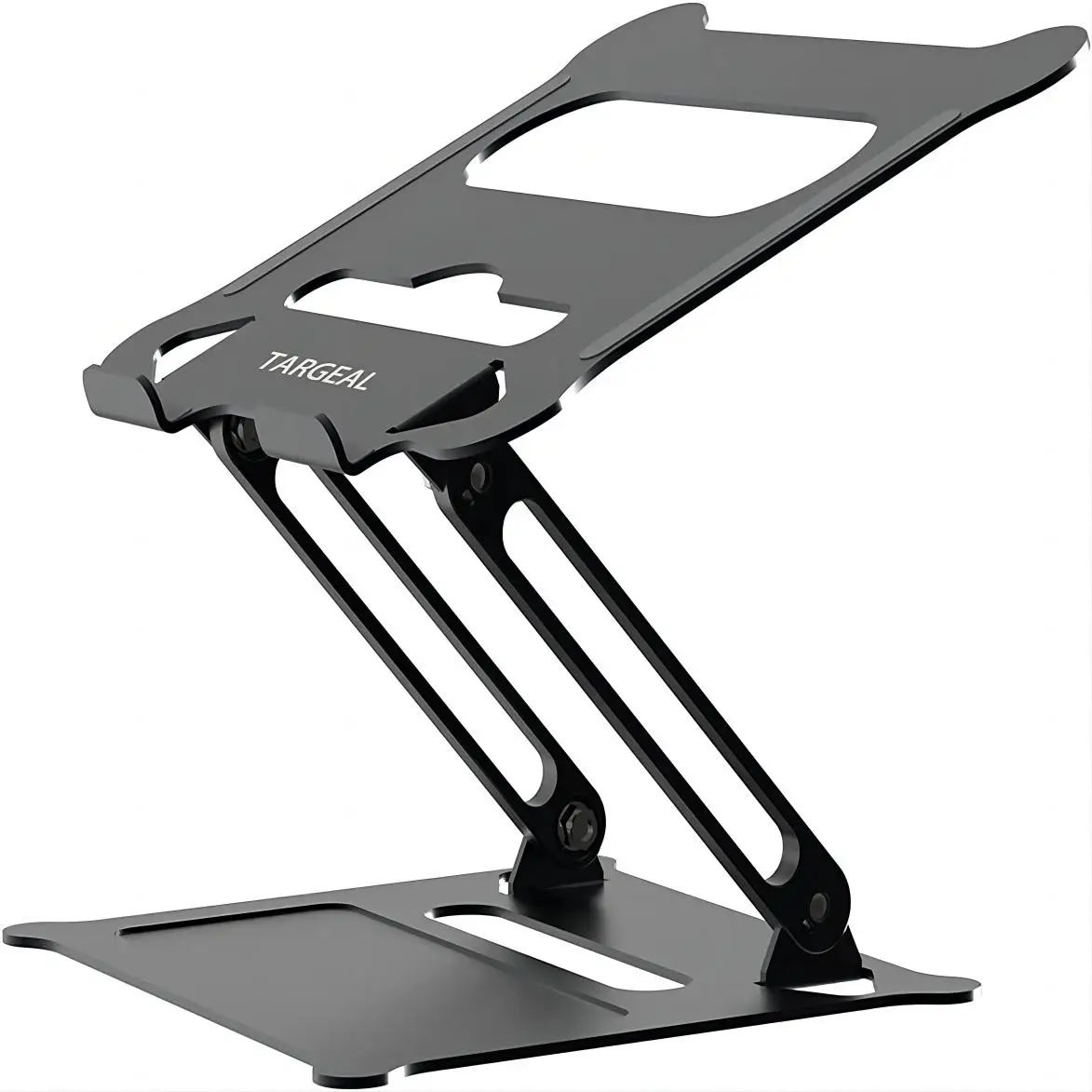 TARGEAL metal aluminum laptop stand is ergonomic with desktop heat vents, compatible with MacBook Air/Pro, Dell, HP, Lenovo and