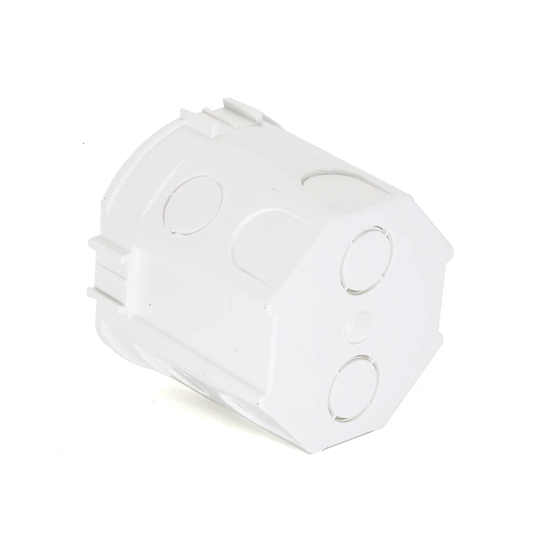 Livolo EU Switch Wall Mount Junction Box,White Plastic Materials Dark Box,Type 86 Cassette Outlet for Switch