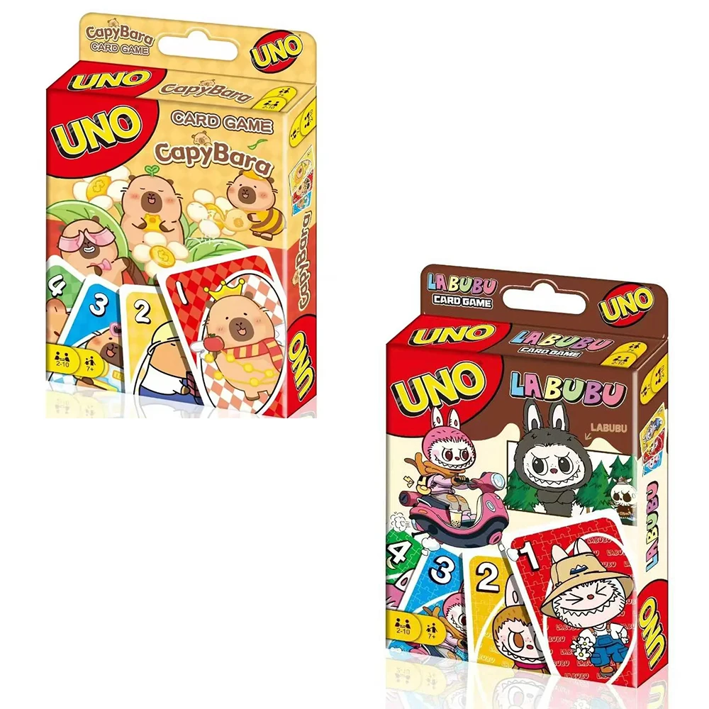 

Capybara UNO Cards Board Games Table Family Party Entertainment UNO No mercy Game Card Toys Parent-Child Interaction Puzzle Poke