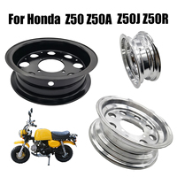 For Honda Z50 Z50A Z50J Z50R Mini Trail Monkey Bike Parts 8 Inch Black Iron Wheel Hub Rim Modified