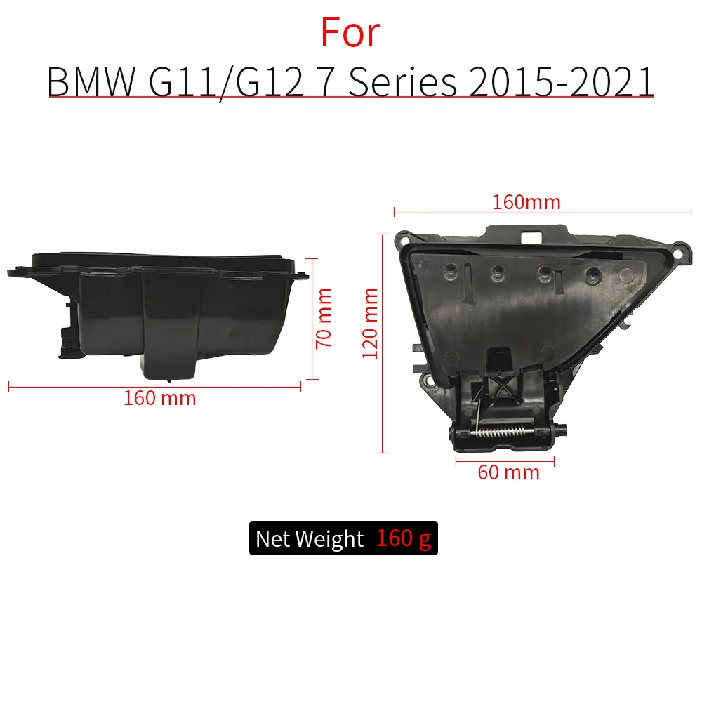 For BMW G11 G12 Car Rear Door Ashtray Cover Liner Case Replacement For BMW 7 Series G11 G12 730 740 750LI 2016-2022 51427398886