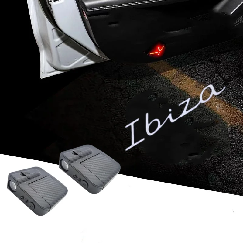 

2Pcs LED Car Door Ghost Shadow Logo Lamps Projector Light Decoration Lamp for Seat Leon Ateca Ibiza Cordoba FR Car Accessories