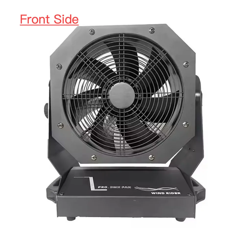 DMX Fan Professional Stage Effect Machine Powerful Fan Blowing Variable Speed Remote Control For Live Show Disco Theater Wedding