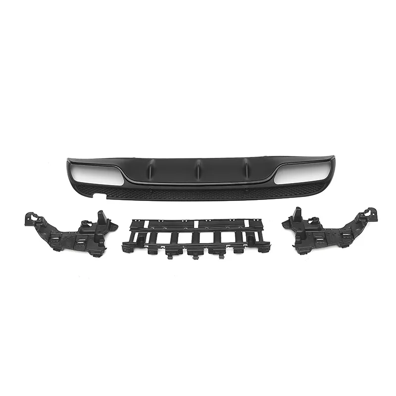 Rear Bumper Lip For 2015-2018 Mercedes-benz 4-door C-class W205 Modified C63 Style Rear Lip Kit Tail Throat Rear Diffuser